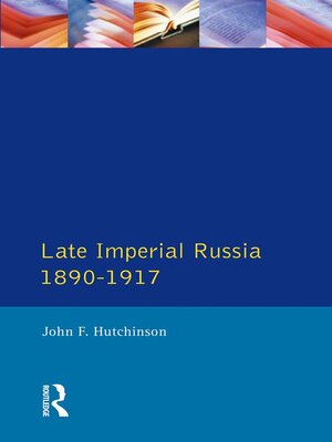 cover image of Late Imperial Russia, 1890-1917